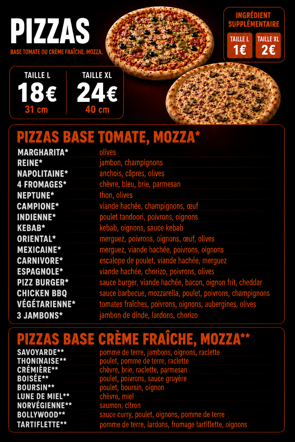 PIZZAS